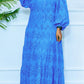 Stylish V-Neck Hollow Out Maxi Dress