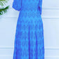 Stylish V-Neck Hollow Out Maxi Dress