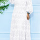 Stylish V-Neck Hollow Out Maxi Dress