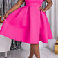 Elegant Layered Ruffle Sleeve A-line Dress