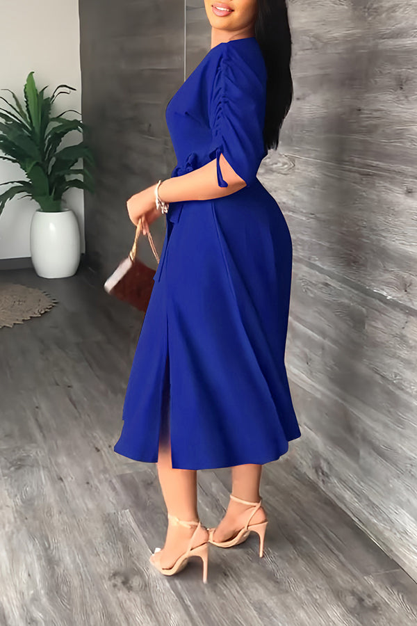 Elegant Off-shoulder Midi Dress