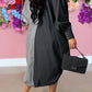 Stylish Drawstring Button Up Dress