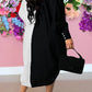 Stylish Drawstring Button Up Dress