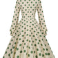 Polka Dot Bowknot Swing Dress