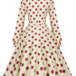 Polka Dot Bowknot Swing Dress