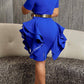 Elegant Ruffle Side Bodycon Dress