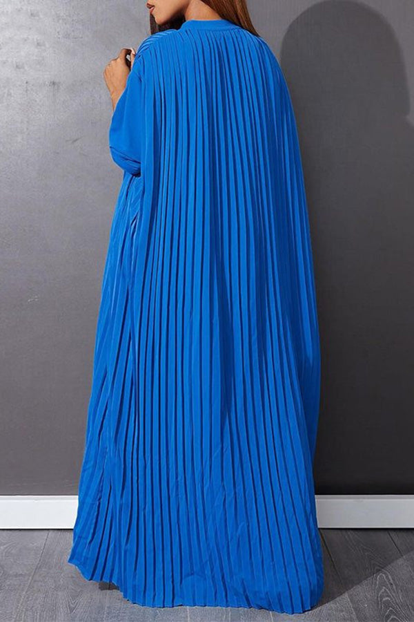 Trendy Pleated Smock Maxi Dress