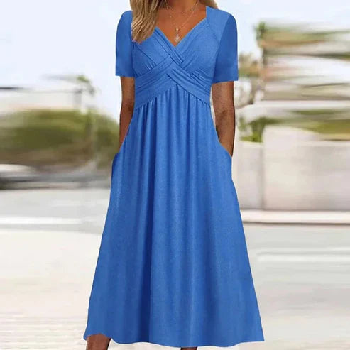 Elysian Crossover Midi Dress