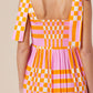 SHERBET BLOCK TIE MAXI