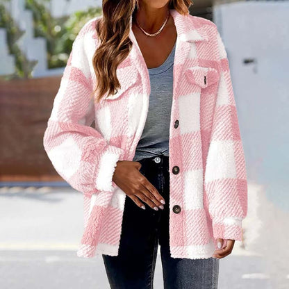 Casual Warm Plaid Coat