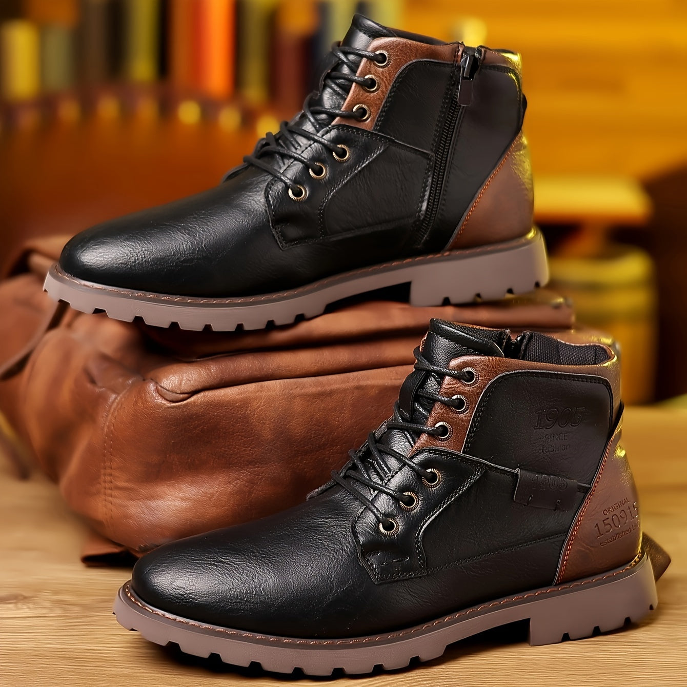 Aston | Sturdy leather lace-up boots