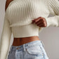 Aria | Asymmetrical Neck Sweater