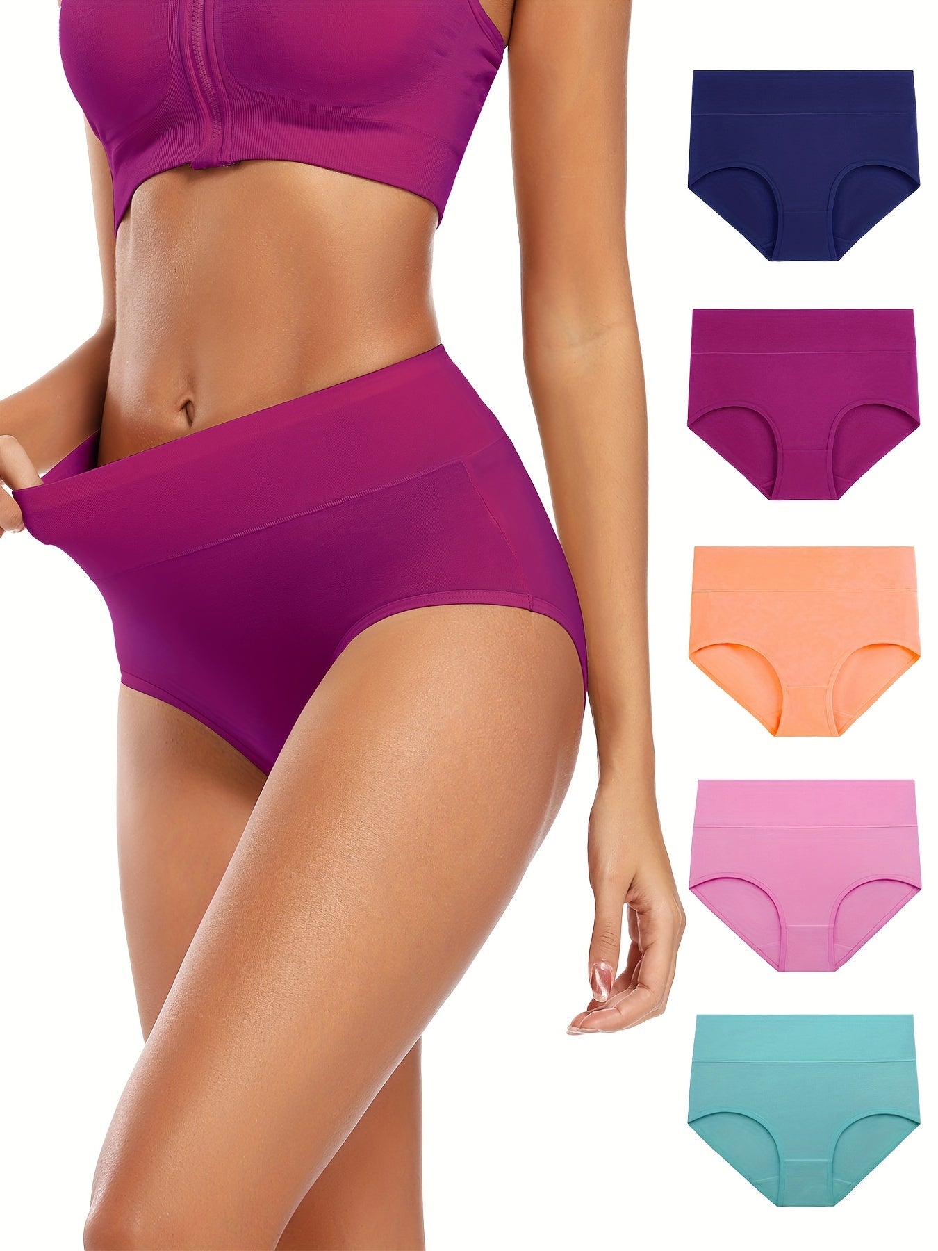 Delphine | Seamless firm briefs set