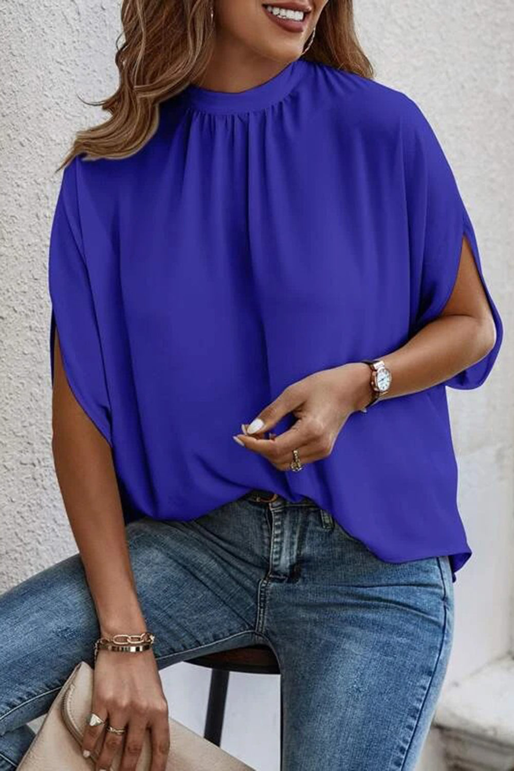 ALISSA TIE BACK BLOUSE