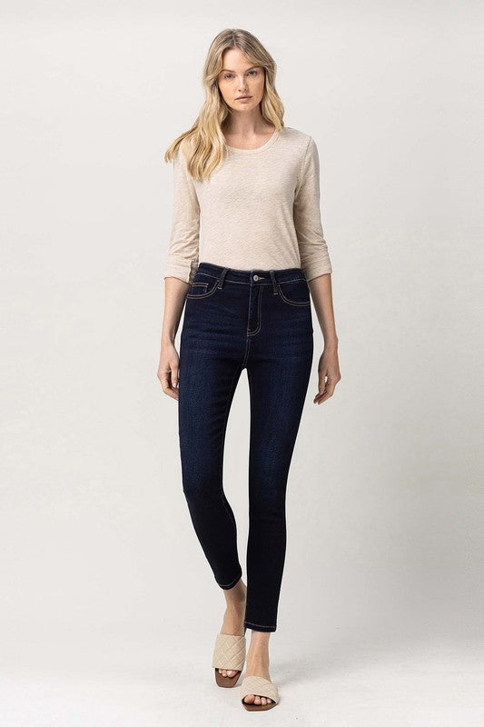 SUPER SOFT HIGH RISE CROP SKINNY JEANS