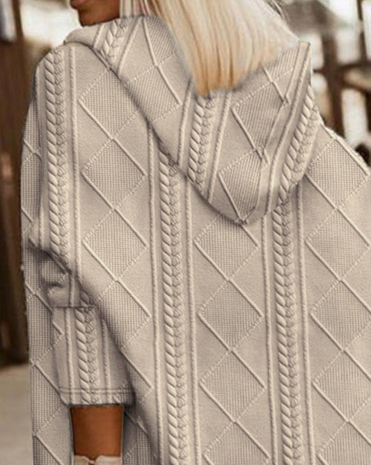 Alicia - Stylish Long Cardigan With Hood