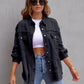 Judy - Ripped Oversized Denim Jacket