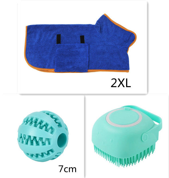 Silicone Dog Bath Massage Gloves Brush Pet Cat Bathroom Cleaning Tool Comb Brush For Dog Can Pour Shampoo Dog Grooming Supplies