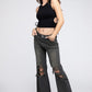 MIA DISTRESSED VINTAGE WIDE LEG PANTS