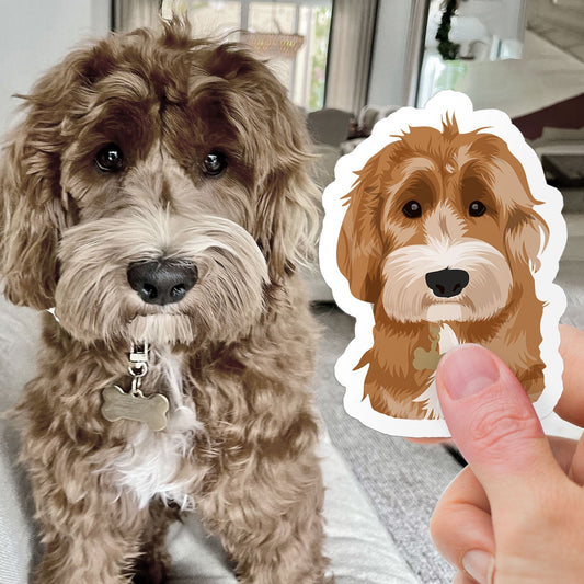 Sadikhoff ™ - Personalized Dog Face Stickers