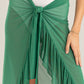 RUFFLE TRIM SKIRT COVER UP