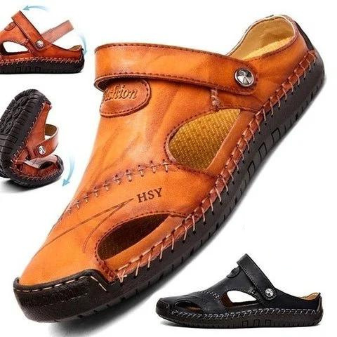 Brian | Orthopedic Leather Sandals