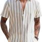 Casual Linen Blend Printed Shirt (US Only)