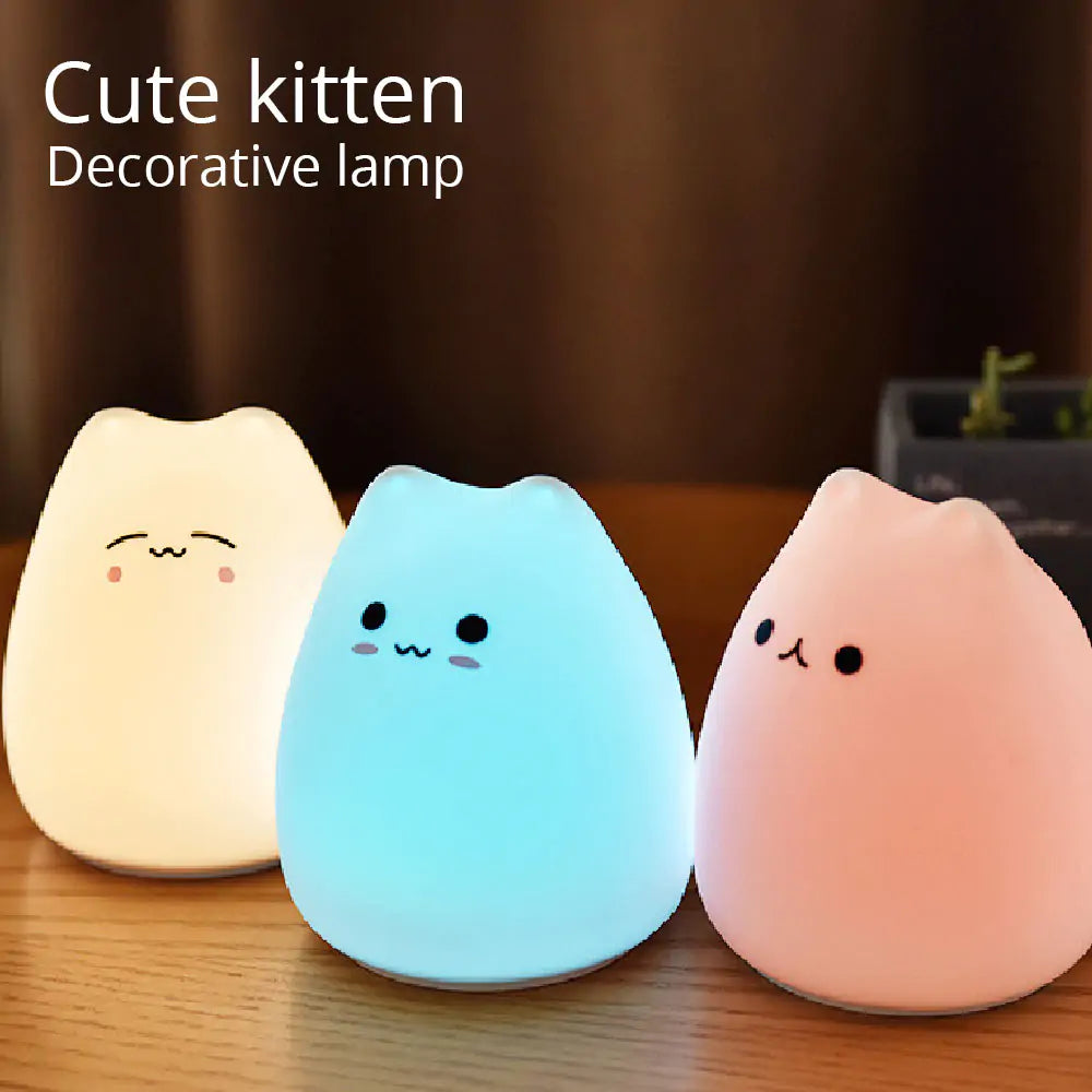 🐱 Silicone Animal LED Lamp