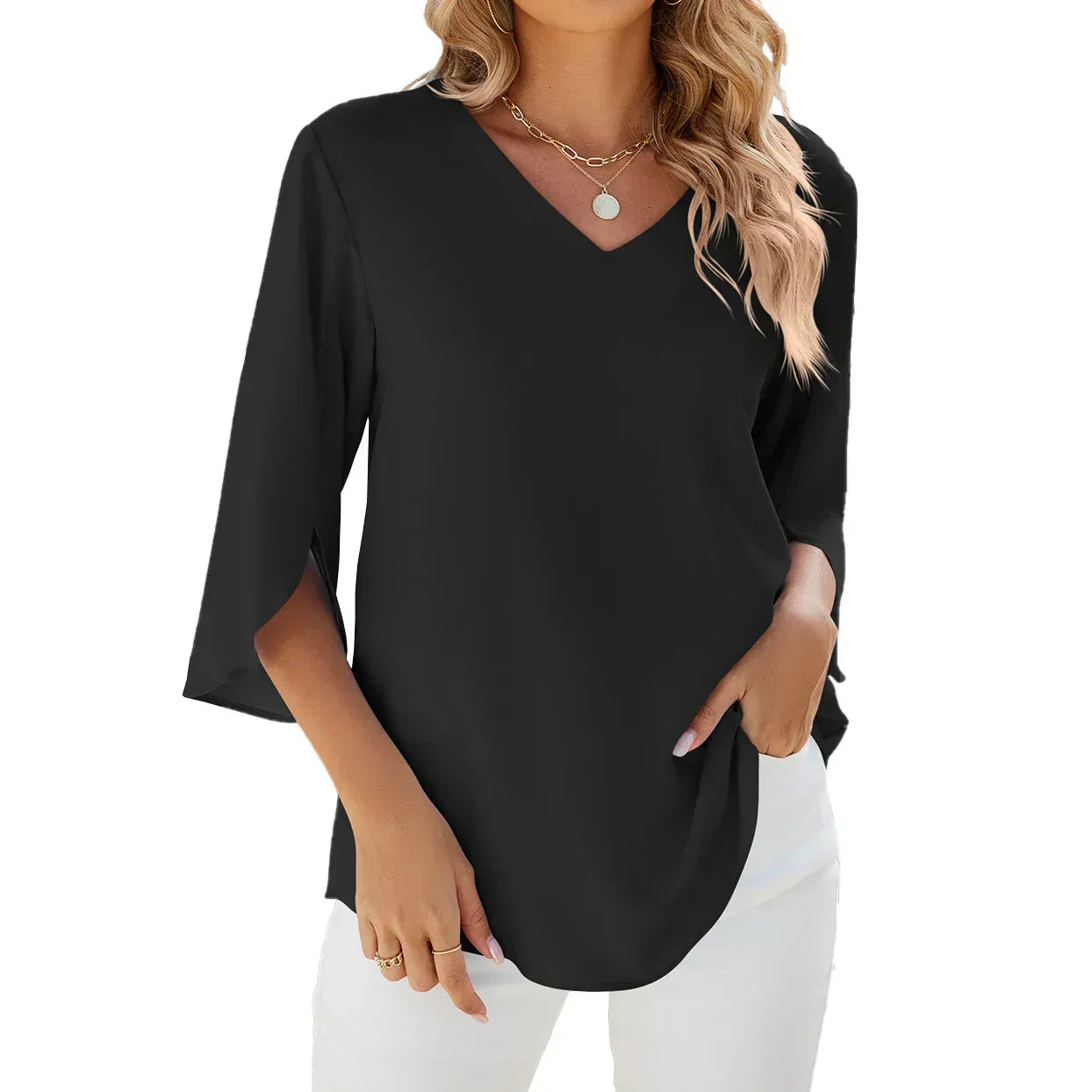 Gabby | V-neck blouse