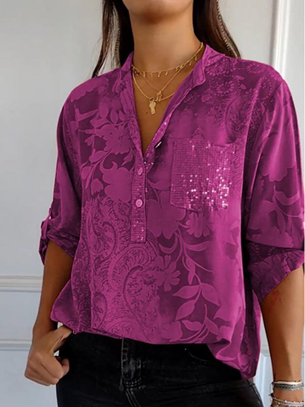 High-end Elegant Printed Shirt