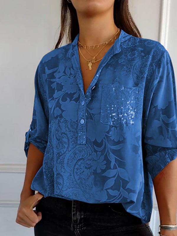 High-end Elegant Printed Shirt