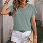 Women's V-Neck Chain Jacquard Short Sleeve T-Shirt 04509684