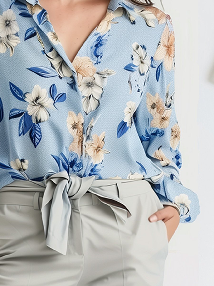 Casual Printed Long Sleeve Shirt