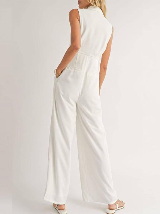 Classics Button-Front Jumpsuit