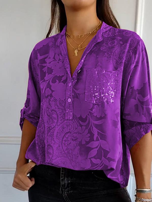 High-end Elegant Printed Shirt