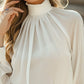 High Collar Long Sleeve Elegant Shirt