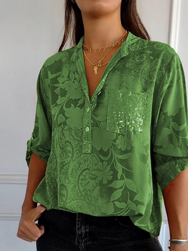 High-end Elegant Printed Shirt