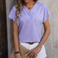 Women's V-Neck Chain Jacquard Short Sleeve T-Shirt 04509684