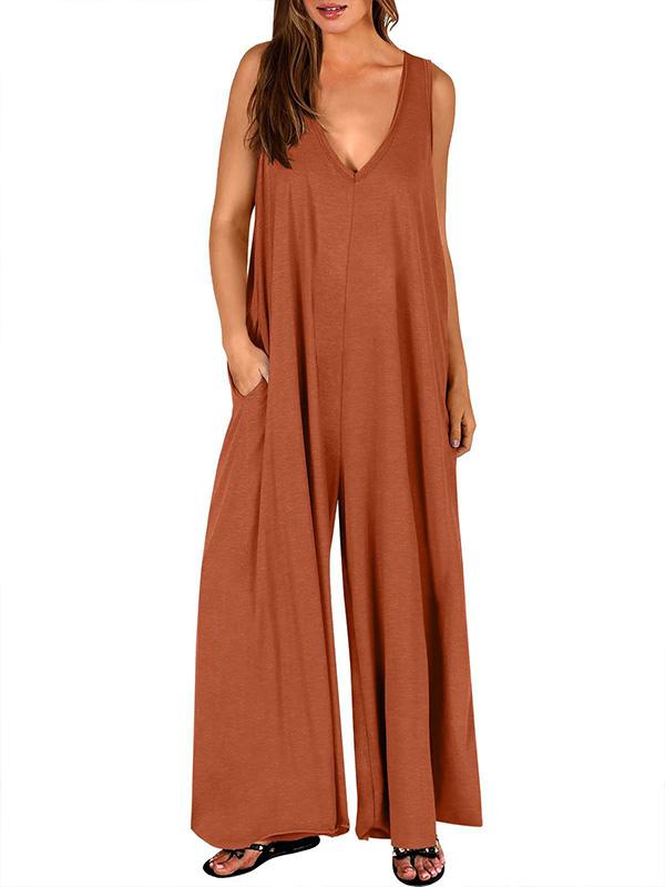 Women's Casual Pocket Jumpsuit