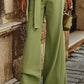 Fashion V-neck Sleeveless Jumpsuit (with Belt)