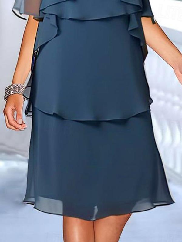 Elegant Ruffle Midi Dress