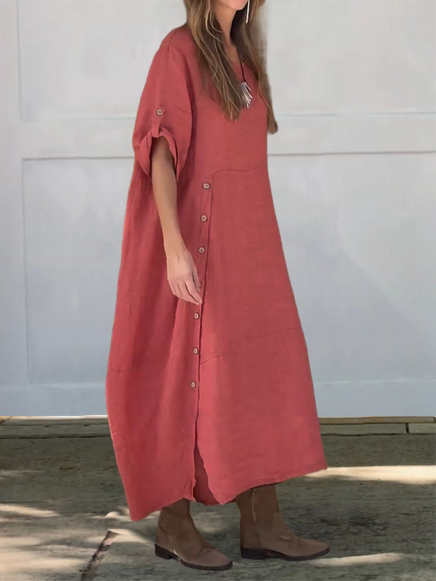 Women's Linen Cotton Dress