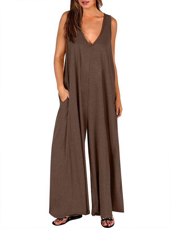 Women's Casual Pocket Jumpsuit