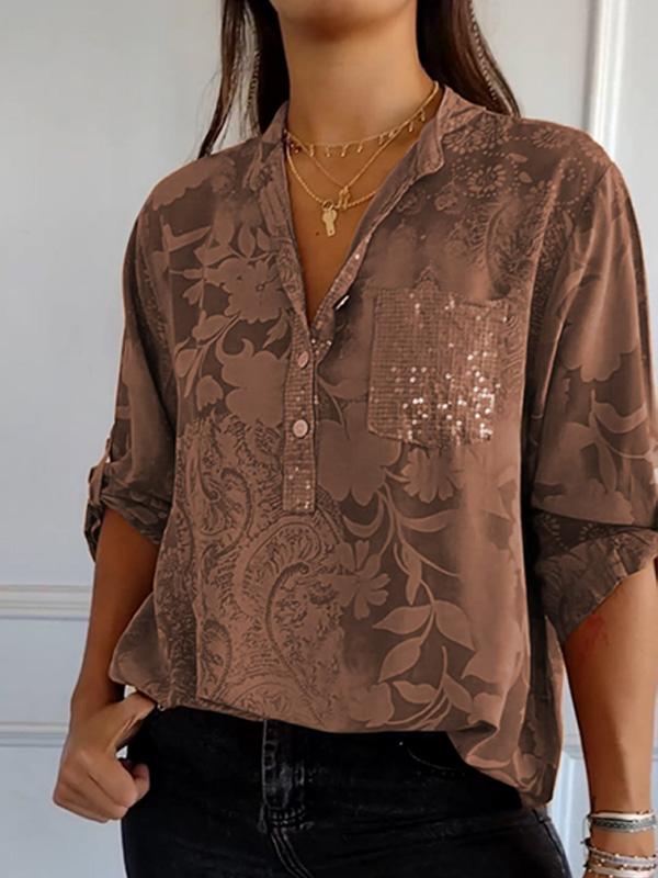 High-end Elegant Printed Shirt