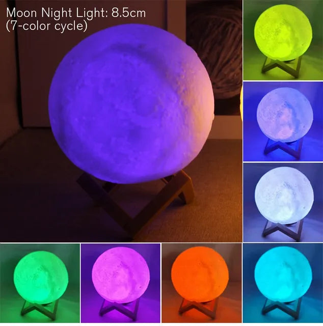 🌕 Moon Lamp LED Night Light