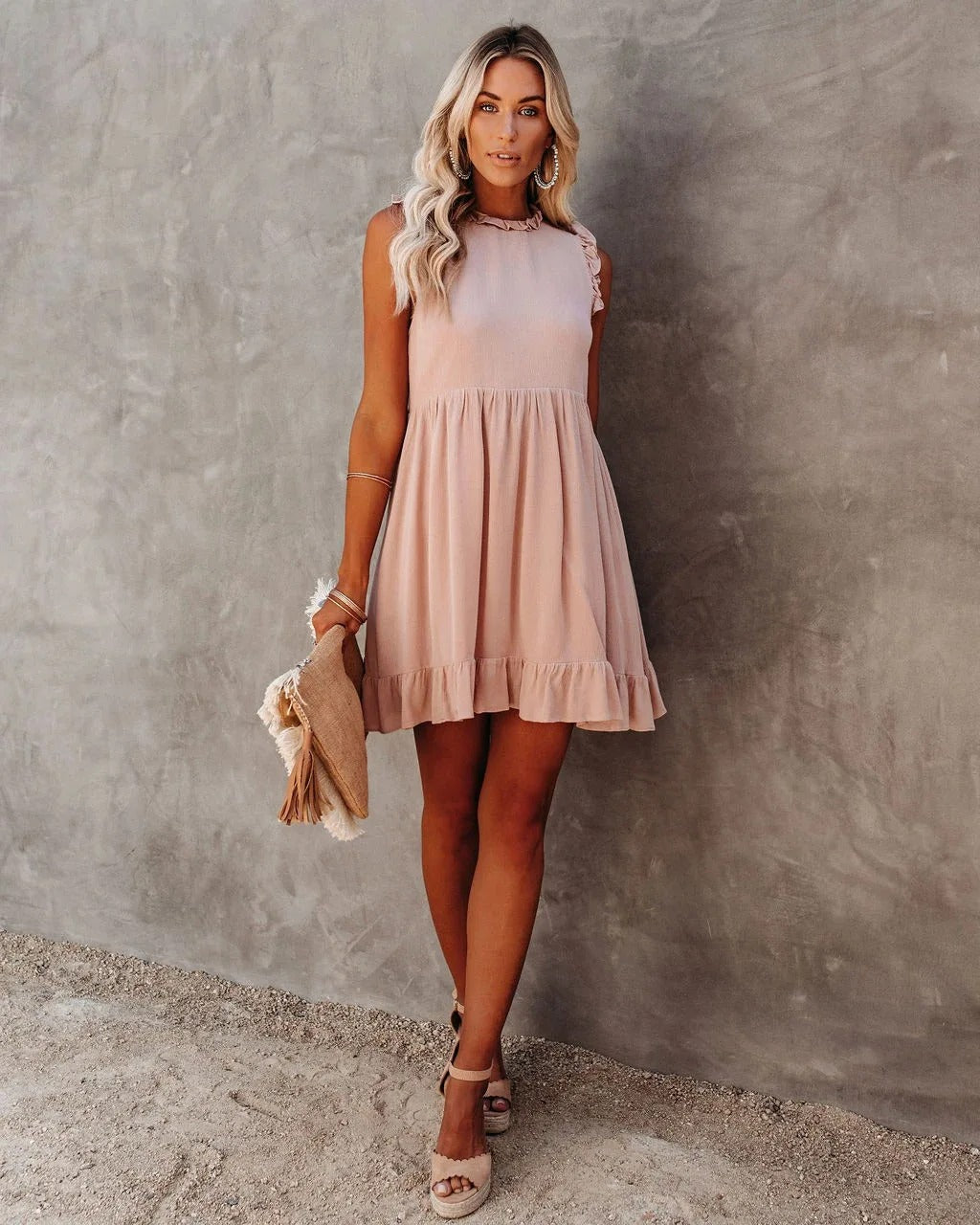 Iliana - Ruffled Waist Dress