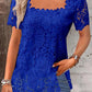 Elegant Lace Short Sleeve T-Shirt