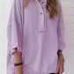 Solid Color Casual Button T-Shirt