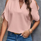 V-neck Off-shoulder Loose Chiffon Blouse