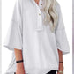 Solid Color Casual Button T-Shirt